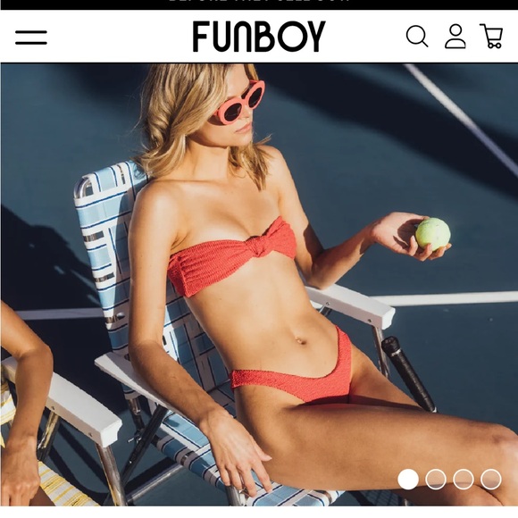 Vintage retro Funboy chairs FUN BOY Retro Lawn Chair - Blue White rare summer - Picture 2 of 4